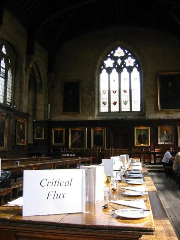 Critical flux in an Oxford chapel Oxford